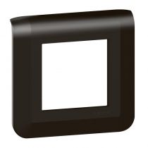 Plaque de finition Mosaic pour 2 modules noir mat (079042L)