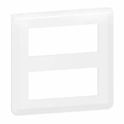 Plaque de finition Mosaic pour 2x5 modules blanc (078830L)
