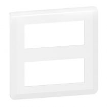 Plaque de finition Mosaic pour 2x5 modules blanc (078830L)