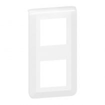 Plaque de finition verticale Mosaic pour 2x2 modules blanc (078822L)