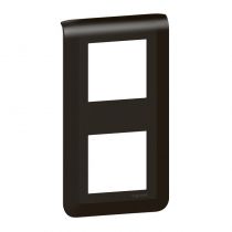 Plaque de finition verticale Mosaic pour 2x2 modules noir mat (079062L)