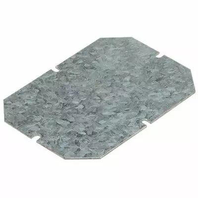 Plaque de montage m�tal - �p 15/10 - pour bo�tiers indus 155x110 (035811)