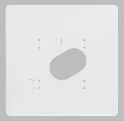Plaque de propret� en PVC blanc pour GT1C7L et GT1C7WL (PPV7)
