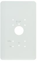 Plaque de propreté largeur 150 mm en PVC blanc pour gt1d, gt1a et gt1m3l (PPAVE)