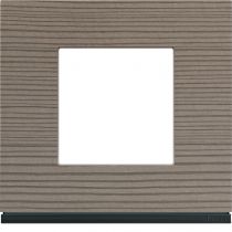 Plaque gallery 1 poste materiel grey wood (WXP4802)