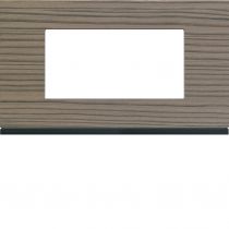 Plaque gallery 4 modules entraxe 57mm matiere grey wood (WXP4834)