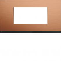 Plaque gallery 4 modules entraxe 71mm matiere copper alu (WXP4604)