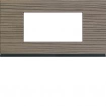 Plaque gallery 4 modules entraxe 71mm matiere grey wood (WXP4804)