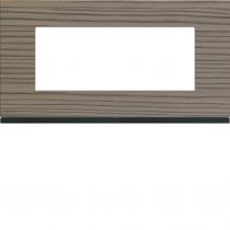 Plaque gallery 5 modules entraxe 71mm matiere grey wood (WXP4805)