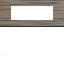 Plaque gallery 6 modules entraxe 57mm matiere grey wood (WXP4806)
