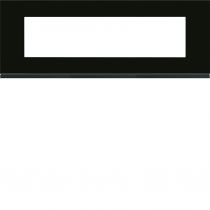 Plaque gallery 8 modules entraxe 71mm matiere midnight glass (WXP4108)