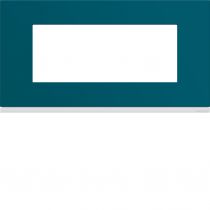 Plaque gallery plastique peint 5 modules entraxe 71mm peacock (WXP0805)