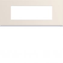 Plaque gallery plastique peint 6 modules entraxe 57mm dune (WXP0306)