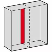 Plaque interm�diaire - pour armoire Altis assemblable Haut. 1600 mm (047651)