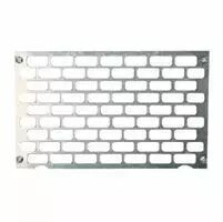 Plaque perfor�e pour coffrets Plexo 12 modules - Haut. 150 mm (001962)