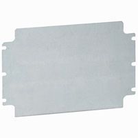 Plaque pleine acier - pour boîtier industriel Atlantic IP 66 200x200 mm (035662)