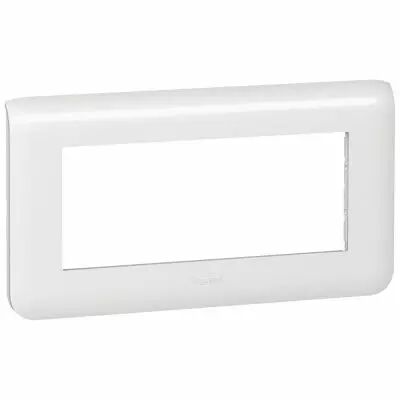 Plaque Prog Mosaic - 5 modules - horizontal - blanc