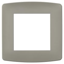 Plaque taupe 1 poste (61990)