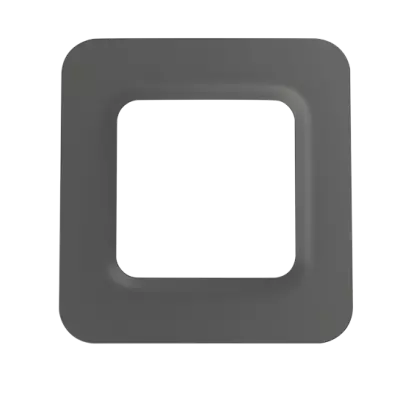 Plaque TYBOX 5100 gris pour thermostat TYBOX serie 5000 (6200279)