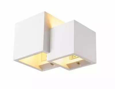 PLASTRA, applique int�rieure, cube, blanc, G9, QT14, 15W max (1004733)