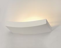 PLASTRA, applique intérieure, curve, blanc, R7s 78mm/QT-DE12, 100W max, plâtre (148012)