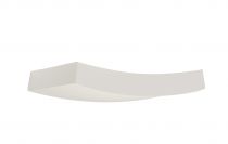 PLASTRA, applique intérieure, curve, blanc, R7s 78mm/QT-DE12, 100W max, plâtre (148012)