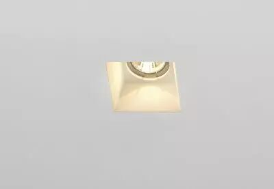 PLASTRA, encastr� de plafond int�rieur, carr�, blanc, GU10/QPAR51, 35W max, pl�tre (148071)