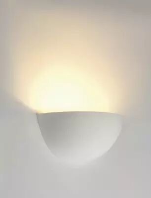 PLASTRA 101, applique int�rieure, blanc, E14/C35, 40W max, pl�tre (148013)