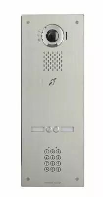 Plat. vid�o enc. 2bp ip/sip, inox, pictos, syn. vocale, b. magn�tique, clav cod� (IXDVF2LAC)