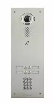 Plat. vid�o enc. 4bp ip/sip, inox, pictos, syn. vocale, b. magn�tique, clav cod� (IXDVF4LAC)