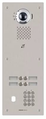 Plat. vid�o enc. 4bp ip/sip,inox,pictos,syn. vocale,b. magn,clav cod�,per. vigik (IXDVF4LACV)