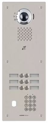 Plat. vid�o enc. 6bp ip/sip,inox,pictos,syn. vocale,b. magn,clav cod�,per. vigik (IXDVF6LACV)