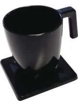 Plateau MAESTRO 1 tasse 200ml/1 soucoupe noire (8661164)