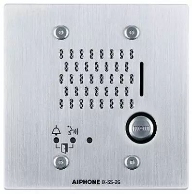 Platine audio encastr�e inox 1 bp ip/sip hauteur 120 mm (IXSS2G)