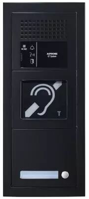 Platine audio modulaire, 1 appel, finition noir, BM (GTBAH1PB)