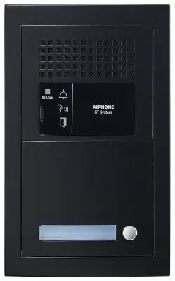 Platine audio modulaire, 1 appel, finition noir (GTBAH1PSBMB)