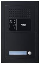 Platine audio modulaire, 1 appel, finition noir (GTBAH1PSBMB)