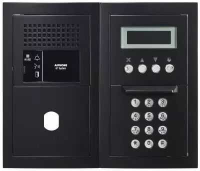 Platine audio modulaire, d�filement, finition noir, avec emplacement Vigik (GTBAHSBMB)