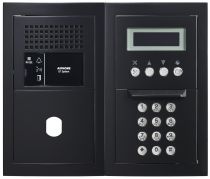 Platine audio modulaire, défilement, finition noir, avec emplacement Vigik (GTBAHSBMB)