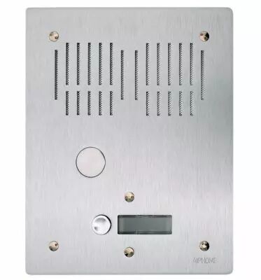 Platine de rue 1 bouton encastr�e, hauteur : 224mm (PA1B)