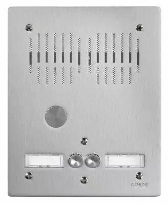 Platine de rue 2 boutons encastr�e - 2 rang�es, hauteur : 224mm (PA2B)