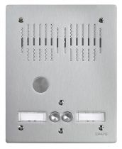 Platine de rue 2 boutons encastrée - 2 rangées, hauteur : 224mm (PA2B)