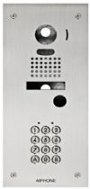 Platine inox 2mm enc. clavier codé pour kits jks1adf,jks1aedf & platine jkdvf (KJKF)