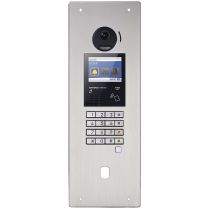 Platine monobloc encastrée inox à défilement & NFC avec BM & perçage T25 langue Française & Basque (200294)