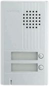 Platine saillie 2 bouton avec Façade aluminium. épaisseur 22mm. (DA2DS)
