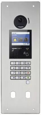 Platine vid�o enc. inox, d�filement, nfc, b. mag., double per�age vigik+r�sident (GTDMBLVND)