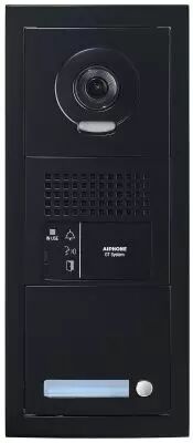 Platine vid�o modulaire, 1 appel, finition noir (GTBVH1PSBMB)