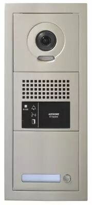 Platine vid�o modulaire 1 bouton d\'appel, 2 modules, sans boucle magn�tique (GTBVH1PSBM)