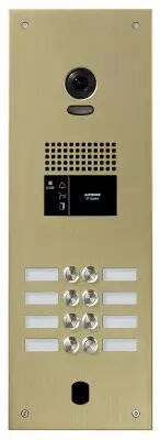 Platine vid�o monobloc gt alu champagne 8 bp d\'appel avec �lectronique incluse (PA8BVCH)