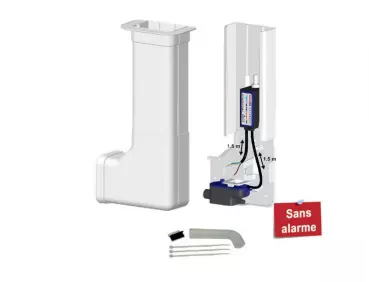 POMPE 13L/H SANS ALARME DANS GOULOTTE D\'ANGLE DIAM 80 (AP15)